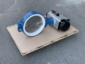 Klapka uzavírací mezipřírubová s pneupohonem