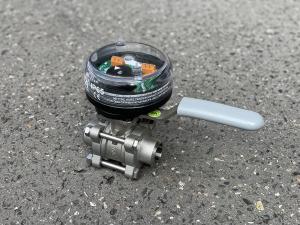 Kohout kulový ruční s koncovým spínačem