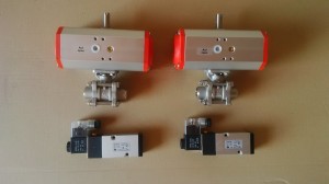 Kohouty kulové s pneupohonem   