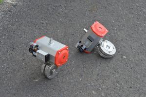 Kohouty kulové mezipřírubové s pneupohonem